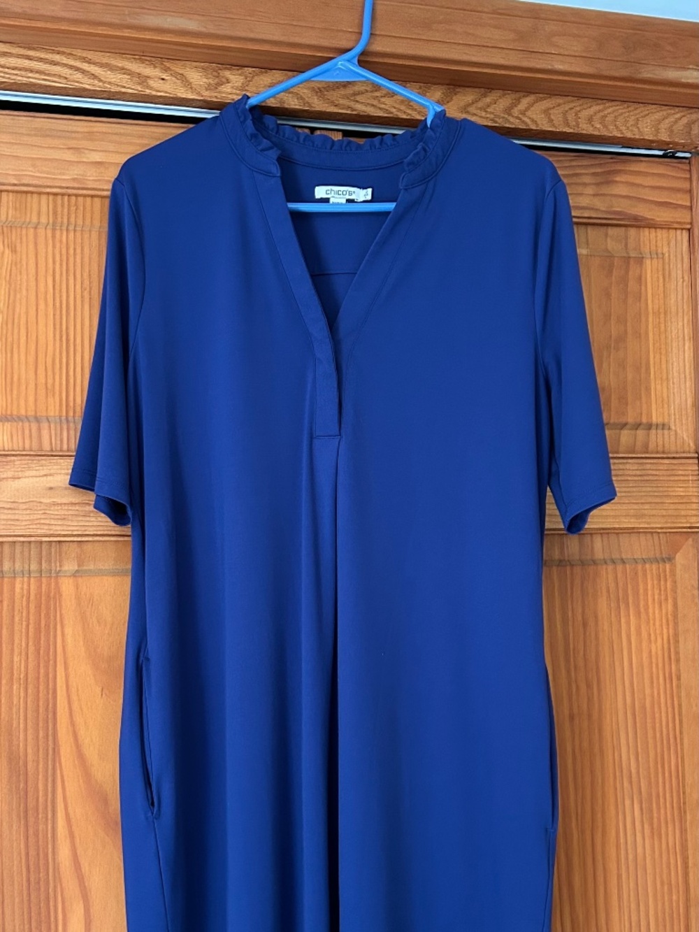 Chicos size 2 navy Popover dress